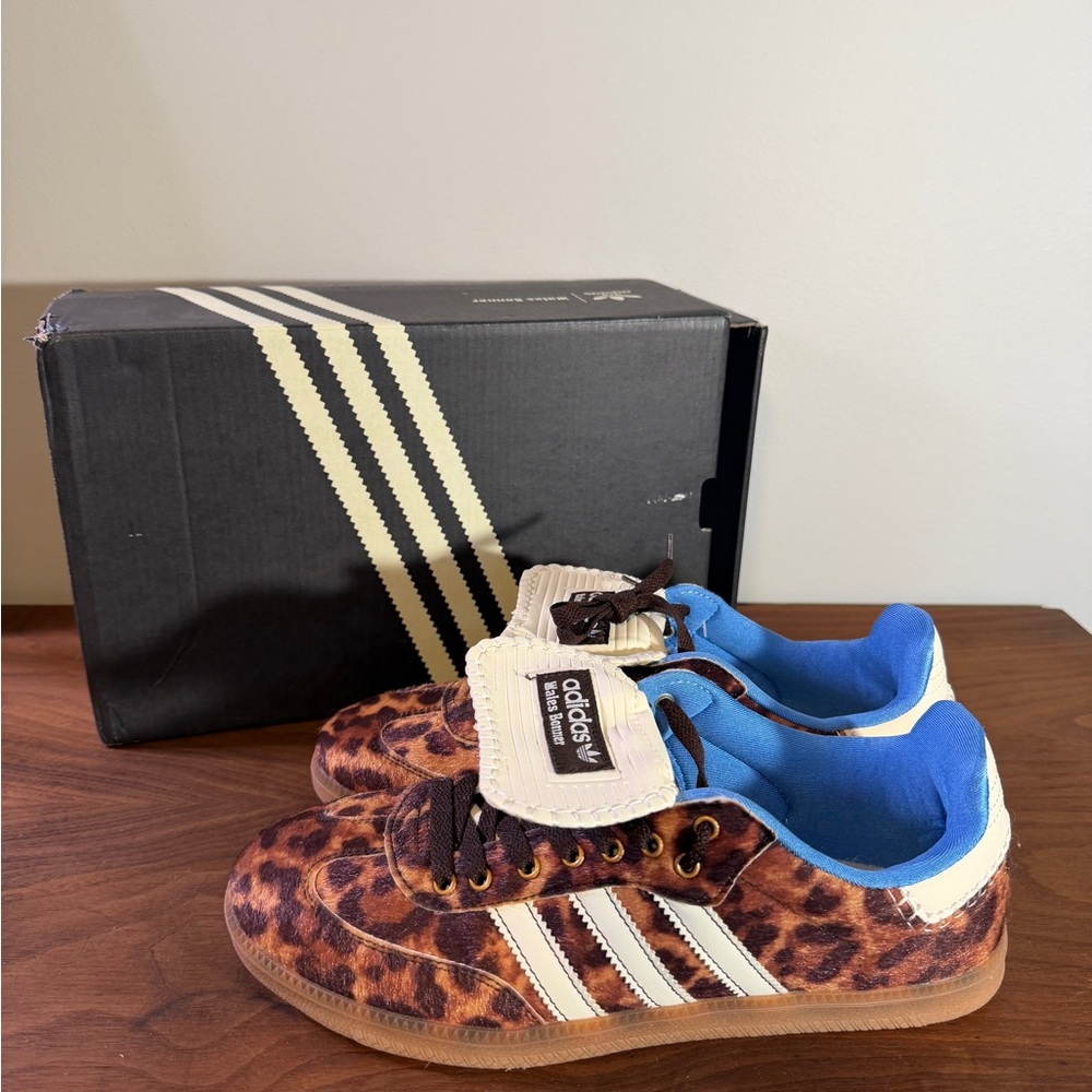 Adidas x Wales Bonner Leopard Ponu Hair Sneakers - New In Box